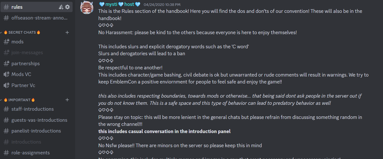 Image of second instruction; please read the rules