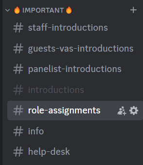Image of third instruction; find the role-assignments channel